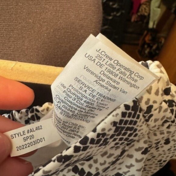 NWT J. Crew Jamie Elastic Waist Snakeskin "Serpentine" Pant Size 12 - Picture 8 of 10